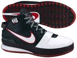 LeBron James  signature Basketball Shoes: Nike Air Zoom LeBron VI (6) (2008-09 NBA Season)
